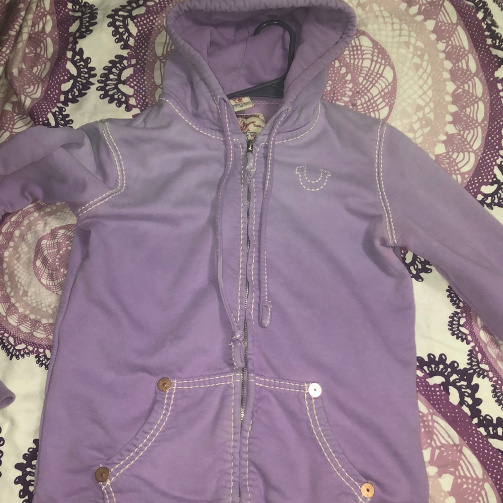 Purple girls true religion jacket